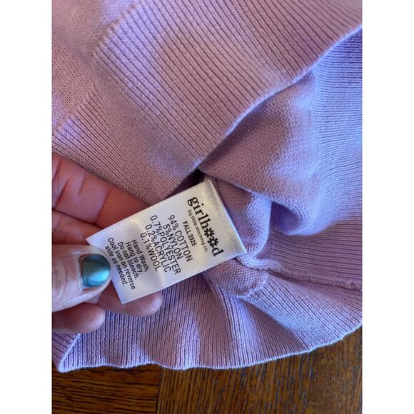 Youth Girlhood fuzzy black cat sweater size 6/7 - Picture 4 of 5